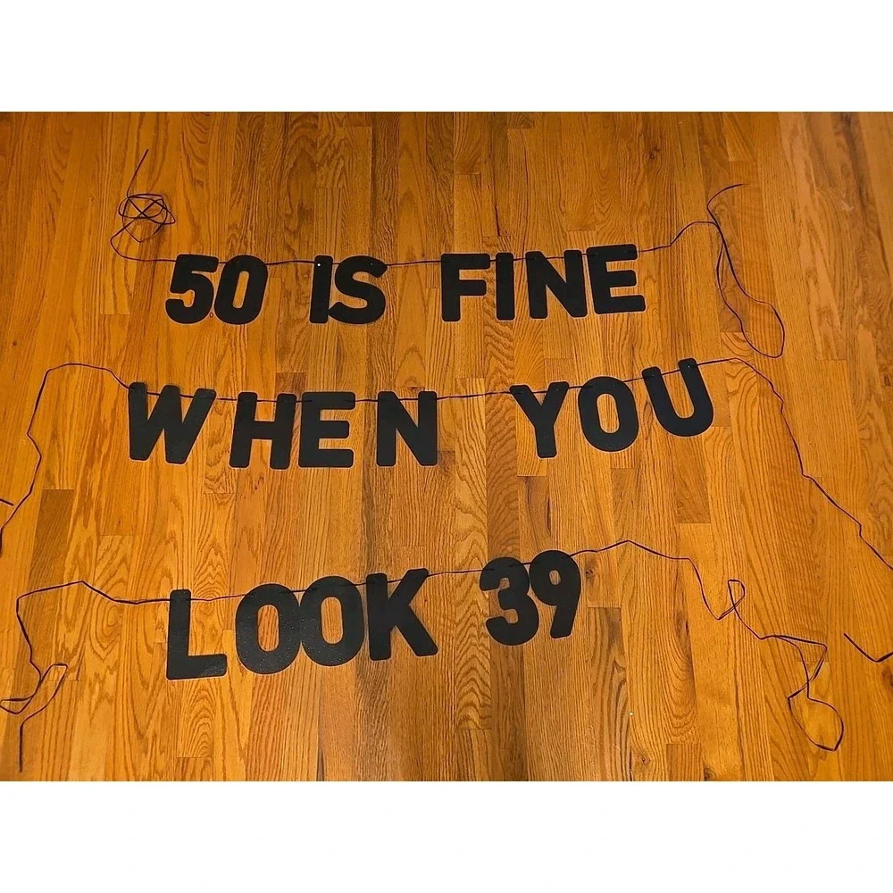 50Th Birthday Decorations Men Women Happy Decoration Banners Large Golden Balloo